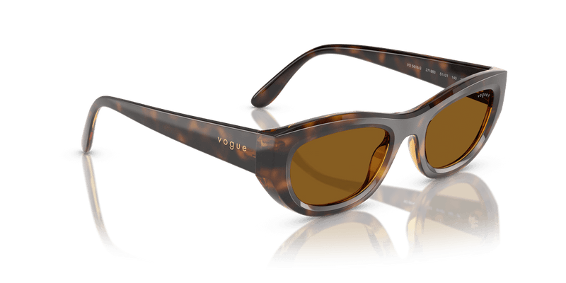 Vogue Eyewear VO5616S in Total Dark Havana / Dark Brown Polarized - Alternate View