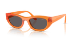 Transparent Orange / Black Smoke