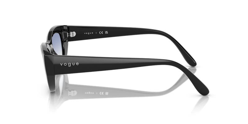Vogue Eyewear VO5616S in Black / Clear Gradient Light Blue - Alternate View