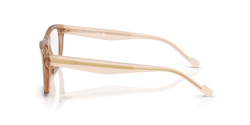 Vogue Eyewear VO5619 in Transparent Brown (3189) - Temple Detail