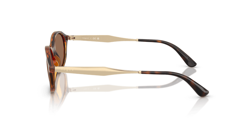 Vogue Eyewear VO5625S in Dark Havana / Dark Brown (W65673) - Temple Detail