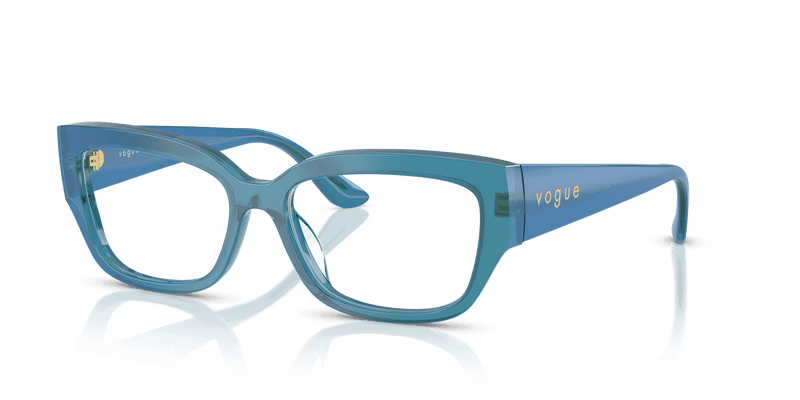 Vogue Eyewear VO5639U in Transparent Pearl Blue (3237) - Alternate View