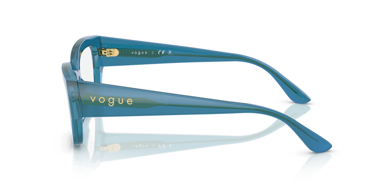 Vogue Eyewear VO5639U in Transparent Pearl Blue (3237) - Alternate View