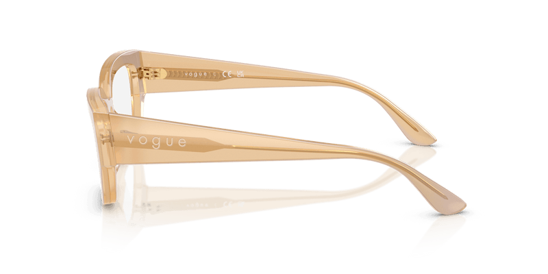 Vogue Eyewear VO5639U in Transparent Pearl Cream (3234) - Temple Detail