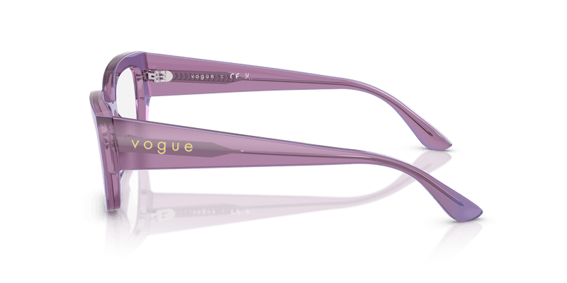 Vogue Eyewear VO5639U in Transparent Pearl Purple (3236) - Alternate View