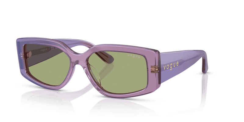 Vogue Eyewear VO5642SU in Transparent Pearl Purple / Green (323682) - Front View