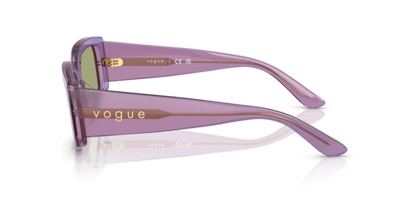 Vogue Eyewear VO5642SU in Transparent Pearl Purple / Green (323682) - Temple Detail