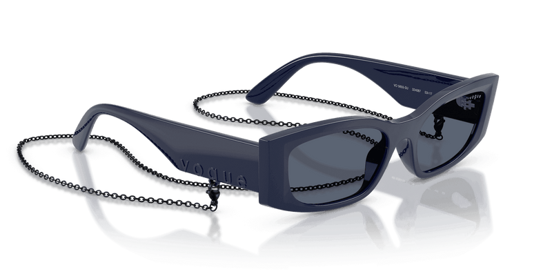 Vogue Eyewear VO5655SU in Full Blue / Dark Grey (324087) - Back View