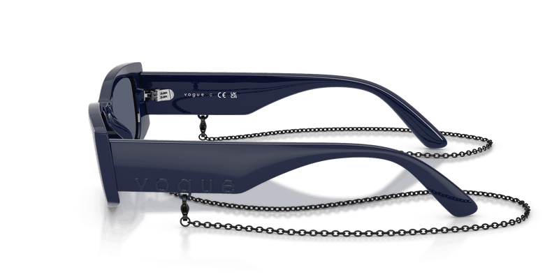 Vogue Eyewear VO5655SU in Full Blue / Dark Grey (324087) - Temple Detail