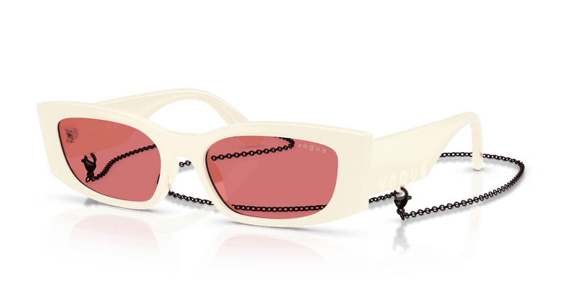 Vogue Eyewear VO5655SU in Full Cream / Red (323975) - Alternate View