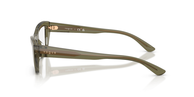 Vogue Eyewear VO5701U in Transparent Olive Green (3289) - Temple Detail