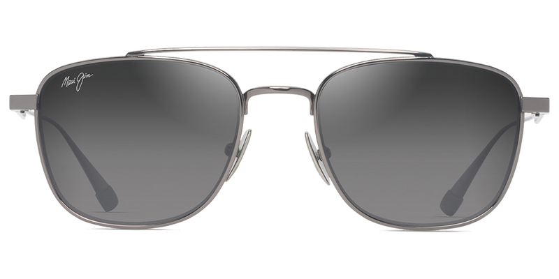 Maui Jim Kahana in Shiny Dark Ruthenium / Neutral Grey (GS640-17) - Front View