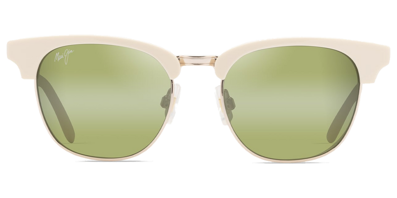 Maui Jim Holomua in Shiny Solid Ivory / Maui HT™ (HT695-05) - Temple Detail