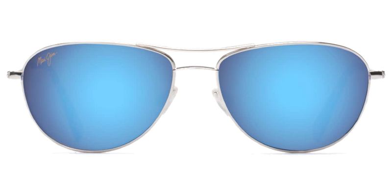 Maui Jim Baby Beach in Silver / Blue Hawaii (B245-17) - Front View