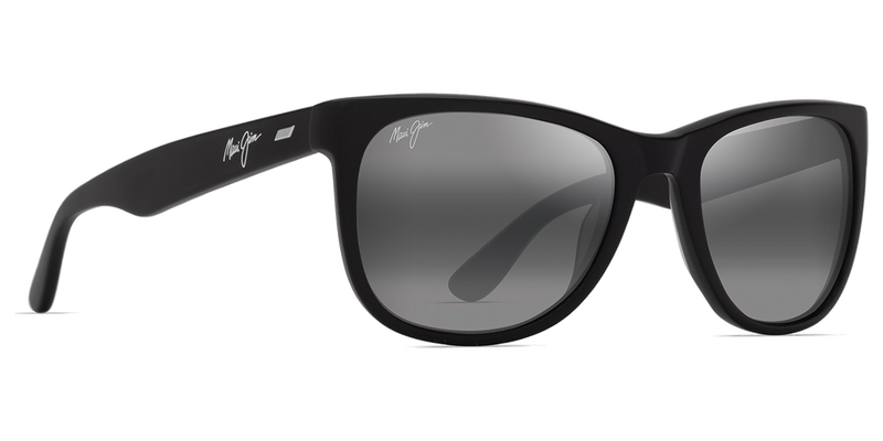 Maui Jim Kikonia XL in Matte Black / Neutral Grey (693-02) - Side View