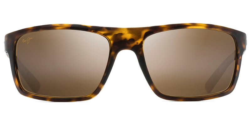 Maui Jim Byron Bay in Matte Tortoise / HCL® Bronze (H746-10M) - Temple Detail