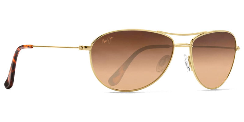 Maui Jim Baby Beach in Gold / HCL® Bronze (HS245-16) - Temple Detail
