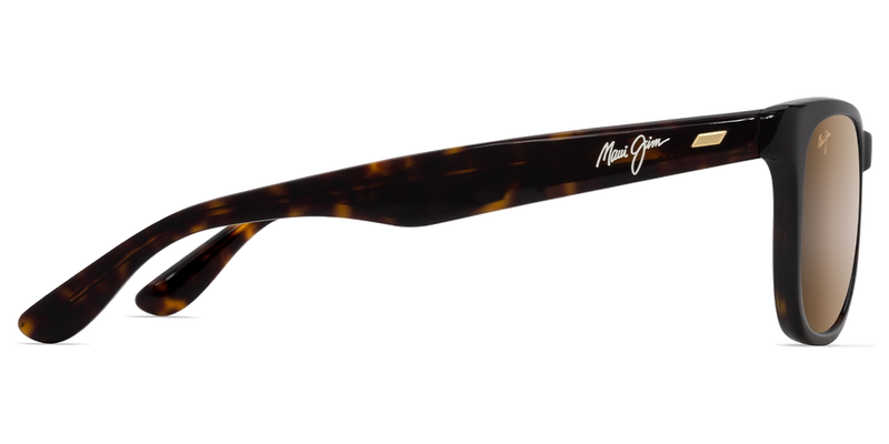 Maui Jim Kikonia in Shiny Dark Havana / HCL® Bronze (H692-10) - Temple Detail