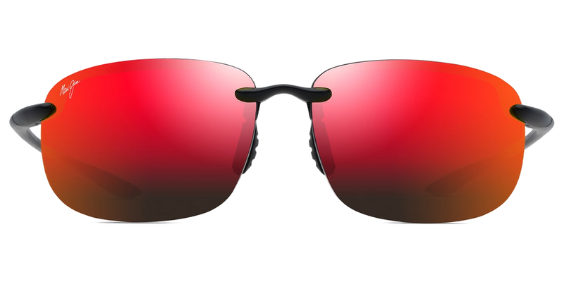 Maui Jim Ho‘okipa XLarge in Matte Black / HAWAII LAVA™ (RM456-02A) - Temple Detail