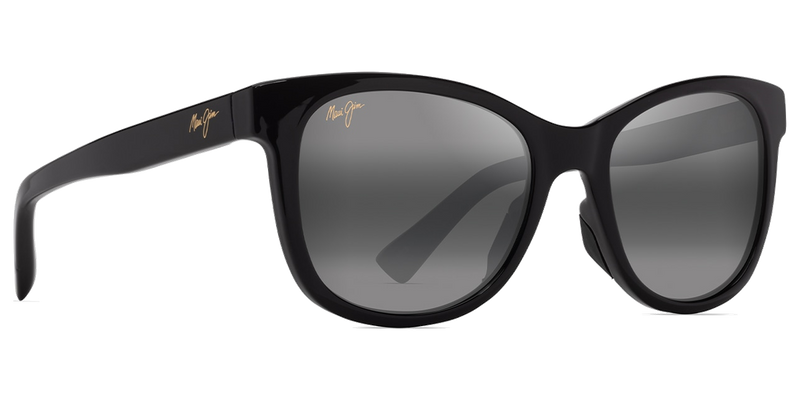 Maui Jim Kiopa‘a in Shiny Black / Neutral Grey (671-02) - Side View