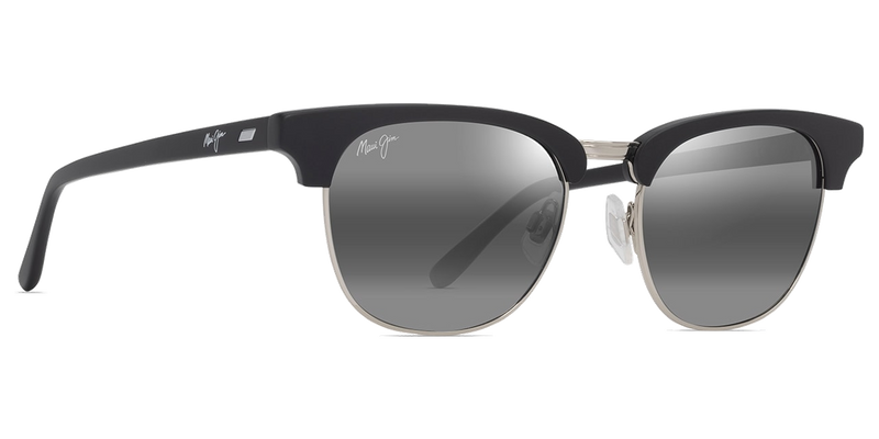 Maui Jim Holomua in Matte Black / Neutral Grey (695-02) - Temple Detail