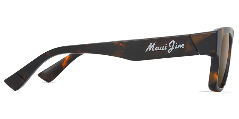 Maui Jim Kōkua in Matte Dark Havana / HCL® Bronze (H638-10) - Temple Detail