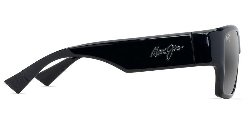 Maui Jim Ka‘olu in Shiny Black / Neutral Grey (614-02) - Back View