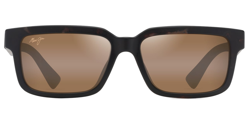 Maui Jim Hiapo Asian Fit in Matte Dark Havana / HCL® Bronze (H655-10) - Temple Detail