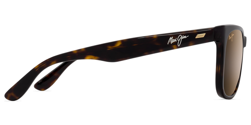 Maui Jim Kikonia XL in Shiny Dark Havana / HCL® Bronze (H693-10) - Temple Detail