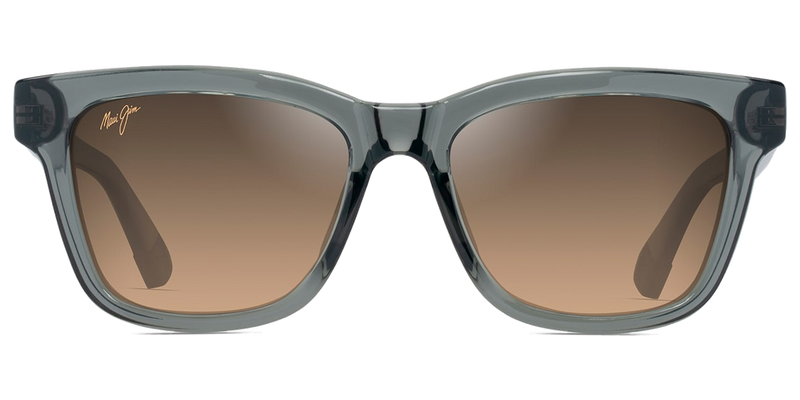 Maui Jim Hanohano in Shiny Trans Dark Grey / HCL® Bronze (HS644-14) - Temple Detail