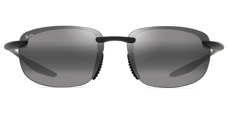 Maui Jim Ho‘okipa Ultra in Matte Black / Neutral Grey (676-02) - Front View