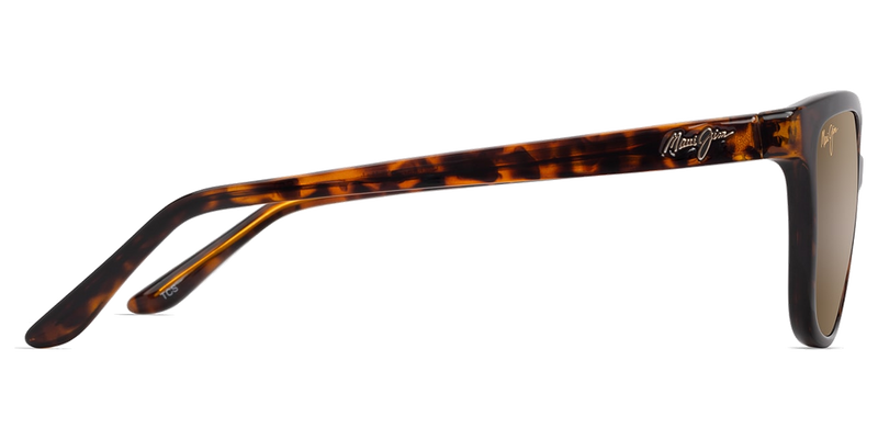 Maui Jim Honi in Shiny Dark Havana / HCL® Bronze (H758-10) - Temple Detail
