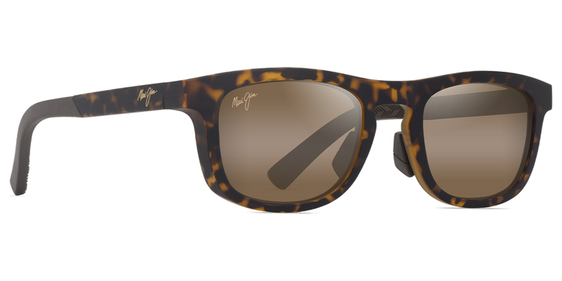 Maui Jim Aliali in Matte Dark Havana / HCL® Bronze (H342-10) - Temple Detail