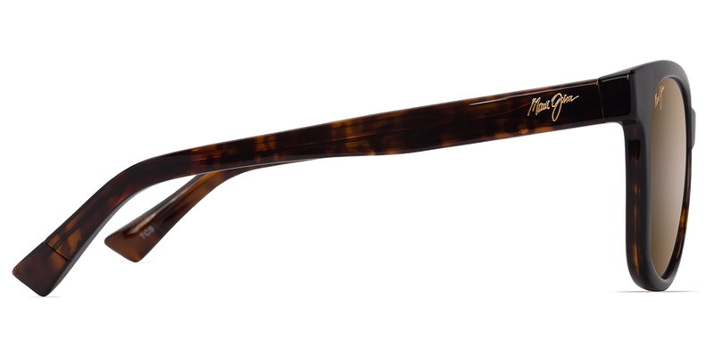 Maui Jim Kiopa‘a in Shiny Dark Havana / HCL® Bronze (H671-10) - Temple Detail