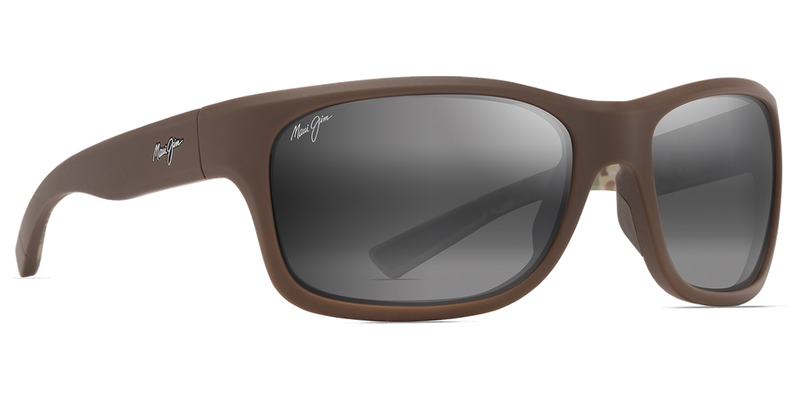 Maui Jim ‘Ano Nui in Matte Solid Brown / Neutral Grey (681-01) - Side View