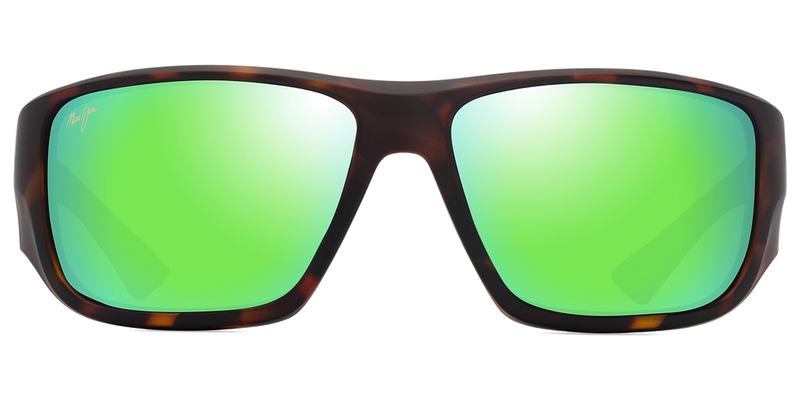Maui Jim Keha in Matte Dark Havana / MAUIGreen® (GM663-10) - Temple Detail