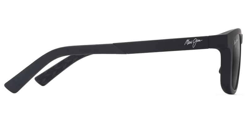 Maui Jim Aliali in Matte Black / Neutral Grey (342-02) - Back View