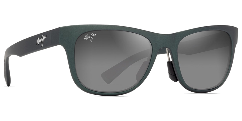 Maui Jim Kapeau in Metal Matte Green / Neutral Grey (684-15) - Temple Detail