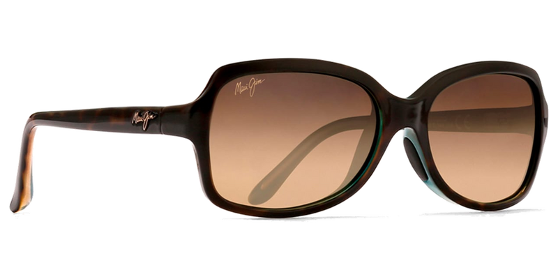 Maui Jim Cloud Break in Tortoise with Peacock Blue / HCL® Bronze (HS700-10P) - Side View