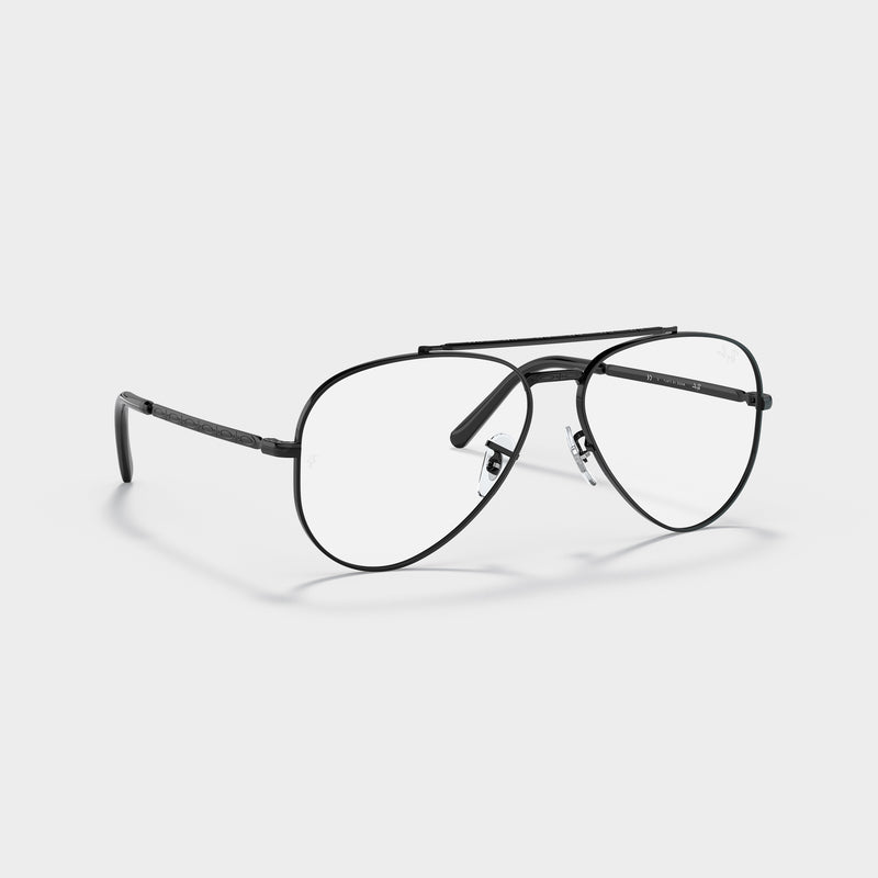 Ray-Ban New Aviator RX3625V in Black - Temple Detail