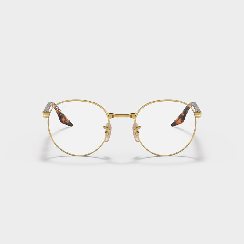 Ray-Ban RX3691V in Gold - Back View