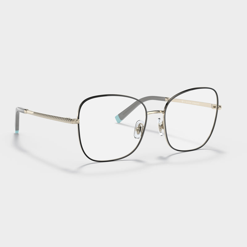 Tiffany & Co TF1146 in Black on pale gold - Temple Detail