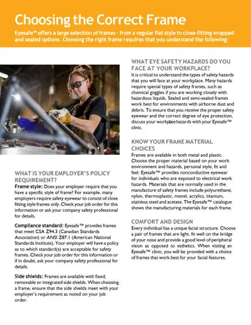 Eyesafe frame catalogue 2025, page 7